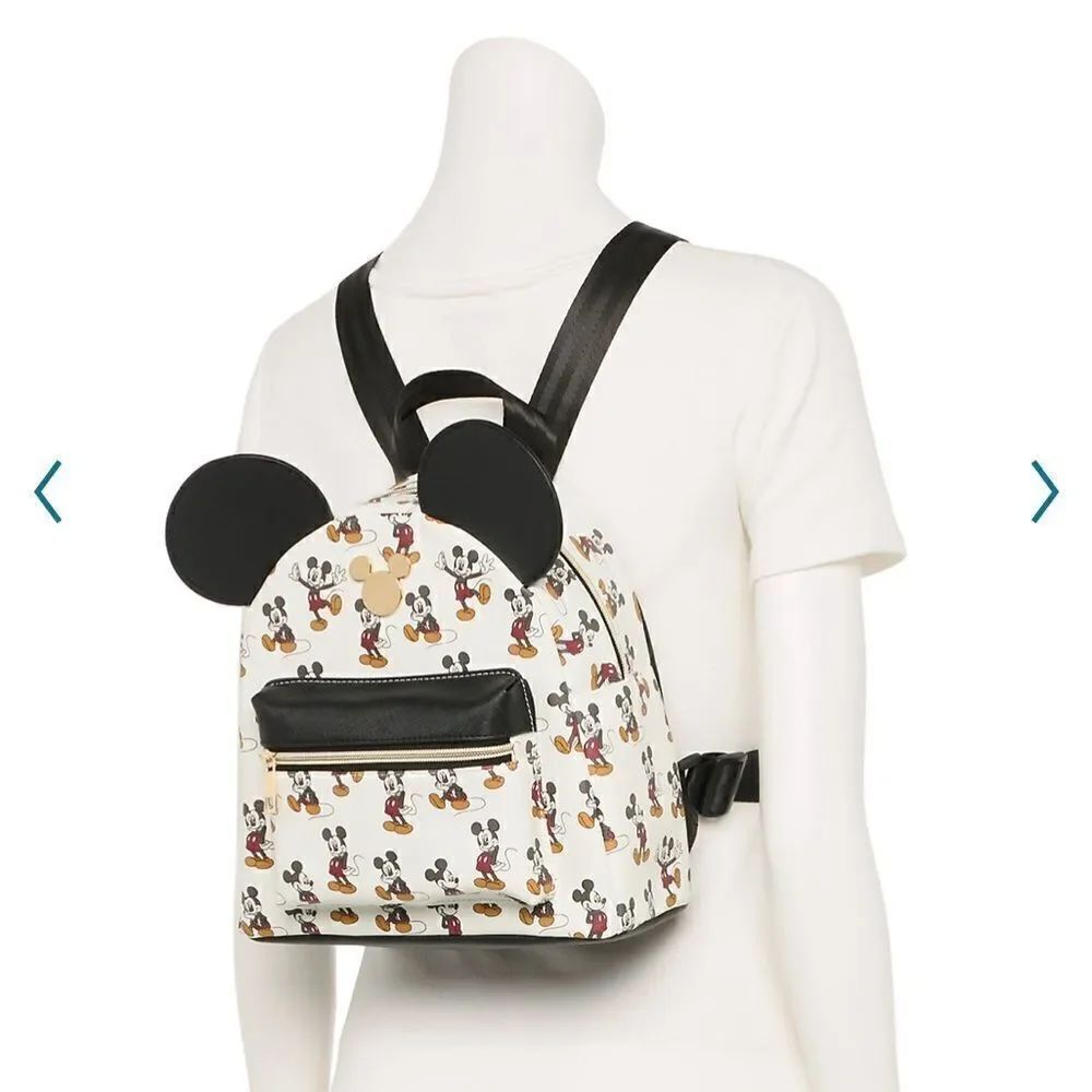 Disney Mickey Mouse Classic Toss Pattern Backpack NWT - Picture 6 of 6